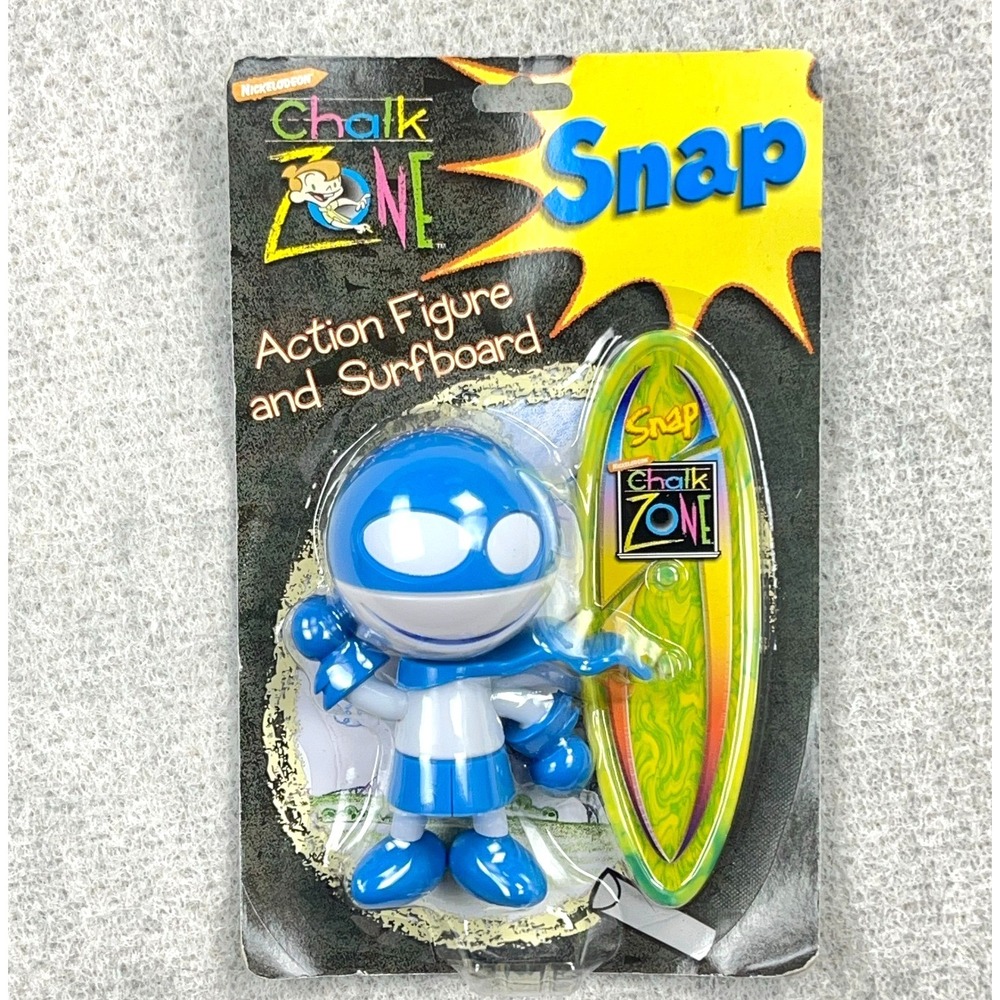 Vintage Chalk Zone Snap Action Figure & Surfboard Wendy's Kid's Meal Toy #4 2003